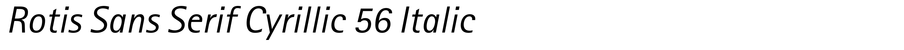 Rotis Sans Serif Cyrillic 56 Italic